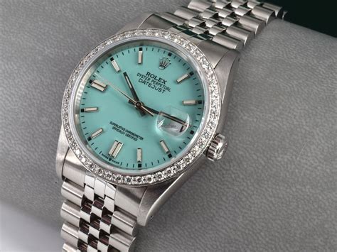 rolex datejust 36mm tiffany|rolex tiffany blue 41mm.